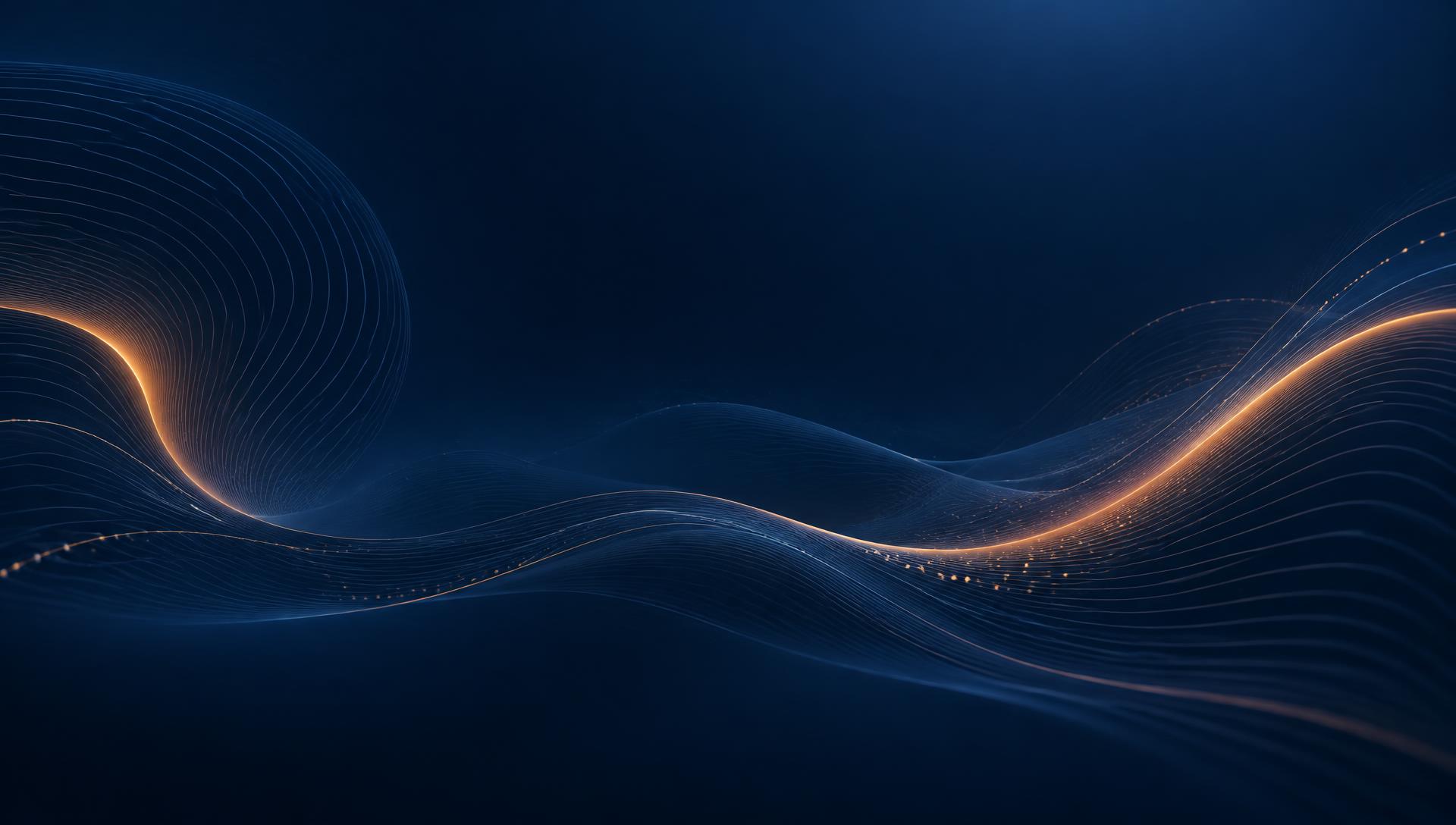 Abstract flowing neural pathways